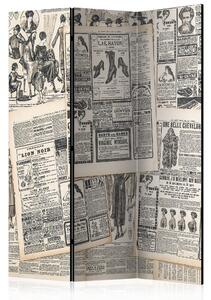 Rumsavdelare Vintage Newspapers 135x172 - Artgeist sp. z o. o