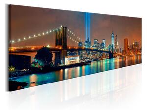 Tavla New York City Beautiful Night 150x50 - Artgeist sp. z o. o