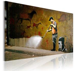 Tavla Whitewashing Lascaux Banksy 60x40 - Artgeist sp. z o. o