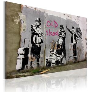 Tavla Old School Banksy 60x40 - Artgeist sp. z o. o