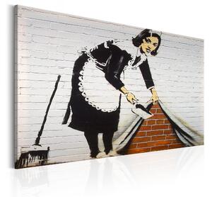 Tavla Maid in London by Banksy 120x80 - Artgeist sp. z o. o