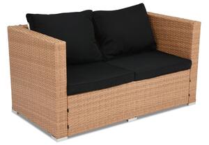 Technorattan 2-sitssoffa Roma Garden Point honung