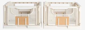 NORDFORM - Hopvikbar förvaringslåda 33x24,5x15 CM, 6-pack - Vit - Småförvaring - Från Homeroom