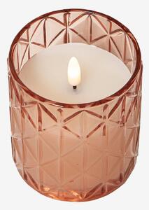 Star Trading - LED-lampa Flamme Romb 10 cm - Rosa - Ljus - Från Homeroom