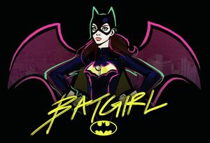 Konsttryck Batgirl, (40 x 26.7 cm)