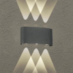Brilagi - LED utomhusvägglampa FLAREBOX LED/6W/230V antracit IP65