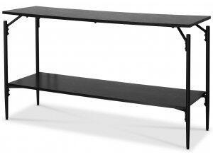 Wayne konsolbord svartbetsad ek 135 x 90 cm + Möbelvårdskit för textilier