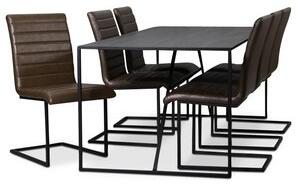 Lazio matgrupp 195 cm bord med 6 st Lazio stolar - Vintage - Matgrupper