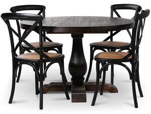 Lamier matgrupp Bord med 4 st svarta Gaston stolar - Matgrupper