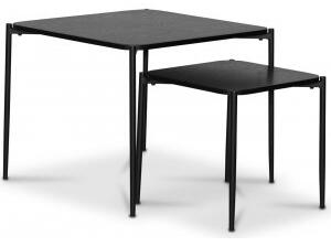Wayne satsbord 60x60 cm - Svartbetsad ek + Fläckborttagare för möbler - Satsbord, Bord