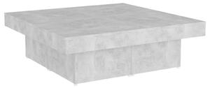 Soffbord betonggrå 90x90x28 cm konstruerat trä
