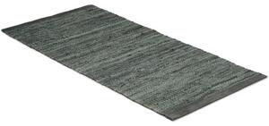 Leather rug mörkgrå - trasmatta