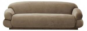 Nordal - SOF sofa - Soffa för 3 personer - Light Brown - H: 72 x B: 95 x W: 58 x L: 214 x SH: 40 cm