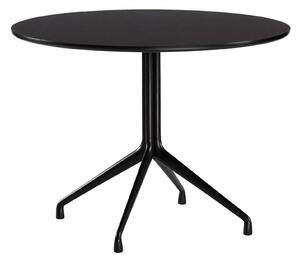 HAY - About a Table AAT20 - Black Base - Black Linoleum - Ø100xH73 cm - Matbord - Hee Welling - Svart - Metall/Trä/Syntetiskt