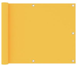 Balkongskärm gul 75x300 cm oxfordtyg