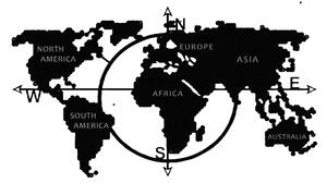 Väggdekor Världskarta Kompass Serie