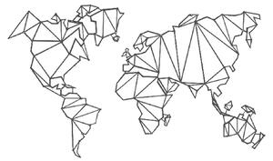 Väggdekor Världskarta Abstrakt Triangelserie