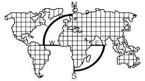 Väggdekor Världskarta Serie Rutor