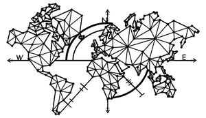 Väggdekor Världskarta Geometrisk Serie