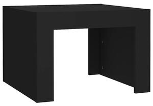 Soffbord svart 50x50x35 cm konstruerat trä