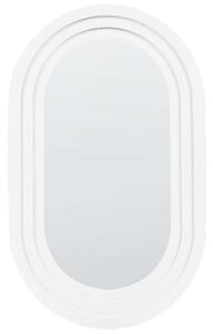 Väggspegel Metall Svart 43 x 69 cm Vägghängd Dekorativ Spegel Modern Stil Dekor Vardagsrum Sovrum Halll Beliani