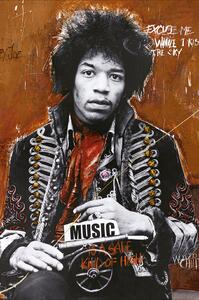 Malerifabrikken - Poster Hendrix by artist - Flerfärgad - Posters - Från Homeroom