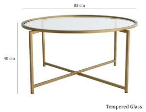 Lågbord Decortie Coffee Table - Gold Sun S404