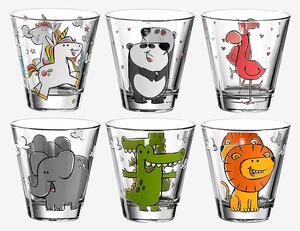 Leonardo - Tumblerglas BAMBINI 6-pack - Flerfärgad - Dricksglas - Från Homeroom