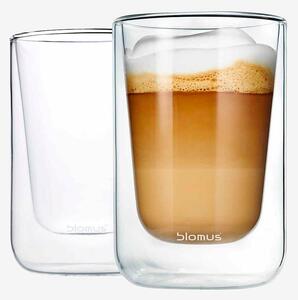 Blomus - Cappuccinoglas Nero 250 ml 2 pack - Transparent - Koppar & muggar - Från Homeroom