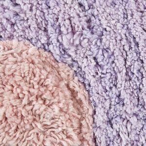 2 st Barnkuddar Violett Bomullskuddar Formad som en blomma Kudde Dekorationer Blommigt Tema Textilier Beliani