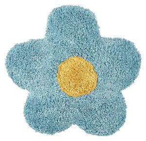 2 st Barnkuddar Blå Bomullskuddar Formad som en blomma Kudde Dekorationer Blommigt Tema Textilier Beliani