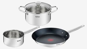 Tefal - Cook Eat Set 4 delar – rostfritt stål - Stekpannor & grillpannor - Från Homeroom