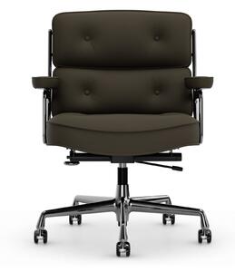 Vitra - Lobby Chair ES 104 Leather Premium Khaki 58 - Kontorsstolar - Charles & Ray Eames - Grön