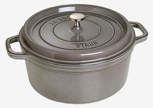 Staub - Gryta La Cocotte rund 28 cm, 6,7 l - Grå - Grytor & kastruller - Från Homeroom