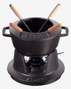 Staub - Fondueset 18 cm, 1,65 l - Svart - Grytor & kastruller - Från Homeroom