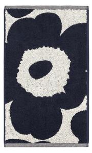 Marimekko - Unikko gästhandduk 30x50 cm Cotton, Dark Blue - Handdukar och badlakan - Maija Isola - Blå