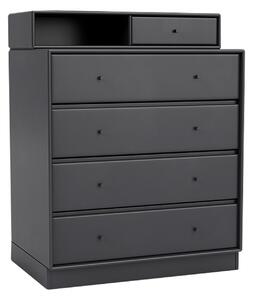 Montana - Keep Chest Of Drawers, Plinth H7 cm - Anthracite - Byråer - Peter J. Lassen - Svart - Trä