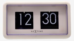 NeXtime - Bords-/Väggklocka Flip Clock 24HR 18 cm - Vit - Väggklockor & bordsur - Från Homeroom