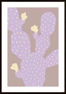 Lilac Cactus Poster