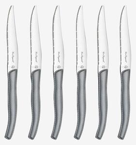 Lou Laguiole - Grillknivar Jet i knivblock 6-Pack - Grå - Bestick - Från Homeroom