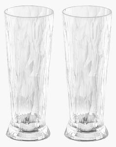 Koziol - Ölglas 2-pack Club No. 11 500 ml - Transparent - Ölglas - Från Homeroom