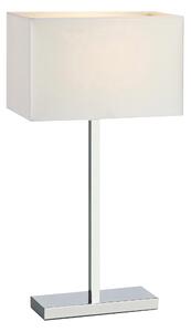 SAVOY Bordslampa 1L USB Krom/Vit