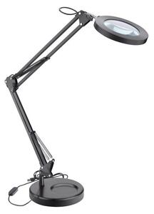 Extol - LED Dimbar bordslampa med förstoringsglas LED / 7W / 5V 2900/4500/ 7500K svart