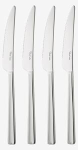 Robert Welch - Steakknivar Blockey Bright 4-pack - Silver - Bestick - Från Homeroom