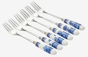 Spode - Dessertgaffel Blue Italian 6-pack - Blå - Bestick - Från Homeroom