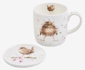 Royal Worcester - Mugg och underlögg Set Flying The Nest Birds - Flerfärgad - Koppar & muggar - Från Homeroom