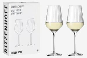 Ritzenhoff - Vitvinsglas Sternschliff 2-pack - Transparent - Vinglas - Från Homeroom