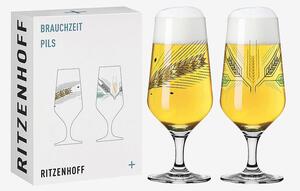 Ritzenhoff - Pilsner Brauchzeit 2-pack NO.3 - Transparent - Ölglas - Från Homeroom