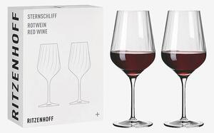 Ritzenhoff - Rödvinsglas Sternschliff 2-pack - Transparent - Vinglas - Från Homeroom