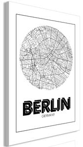 Canvas Tavla - Retro Berlin Vertical - 60x90
